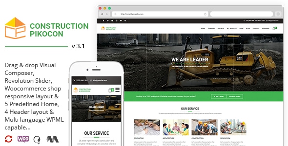 Best Themes WordPress For Construction