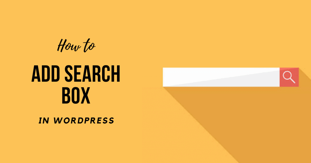 How to Add Search Box in WordPress Header