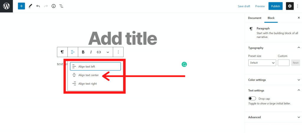 How to Center Text in WordPress