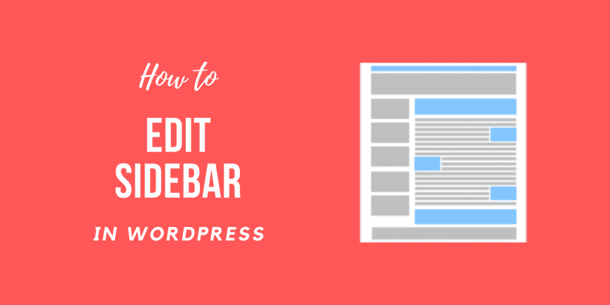 How to Edit Sidebar in WordPress