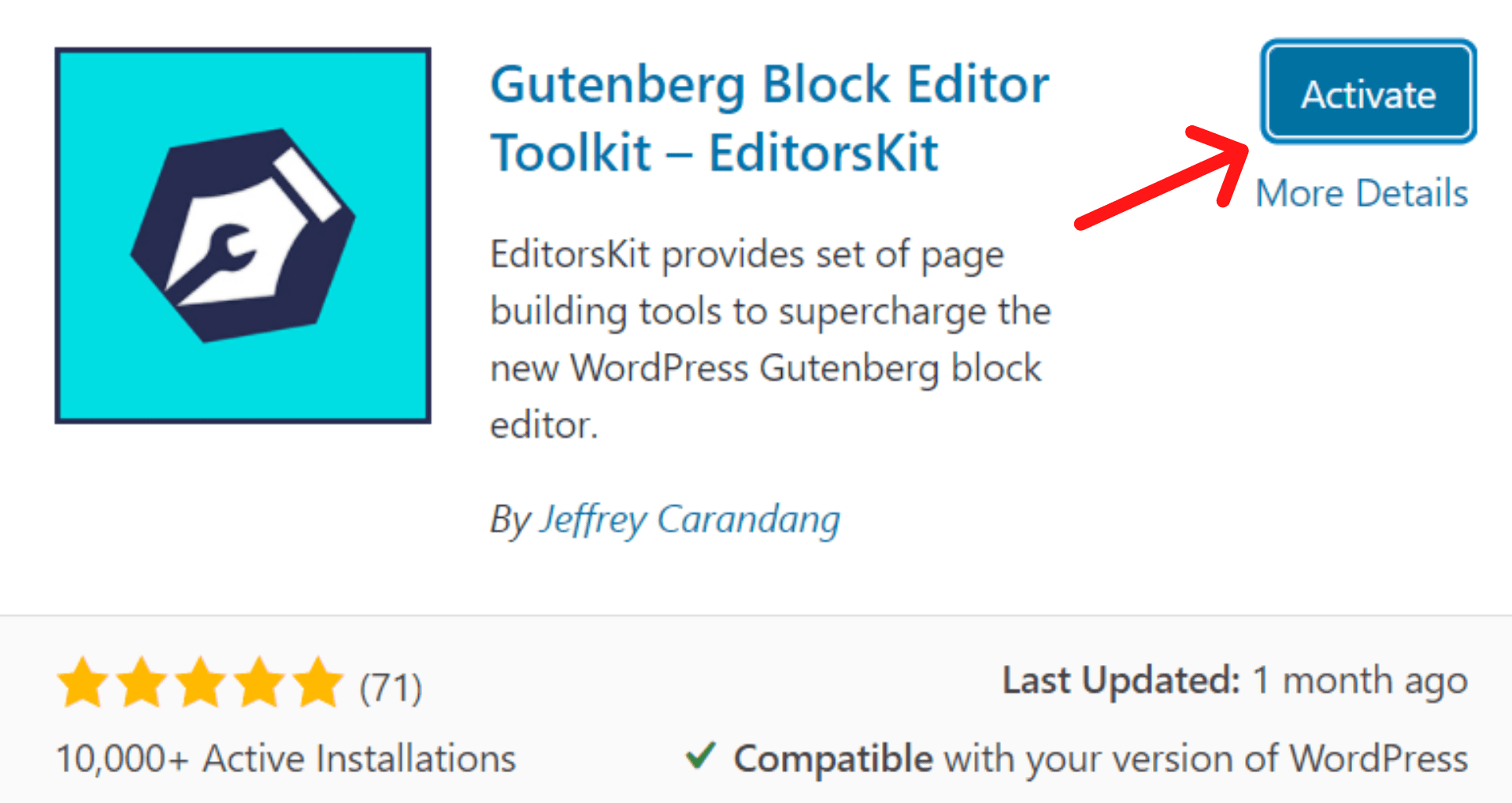 in wordpress how do you justify text