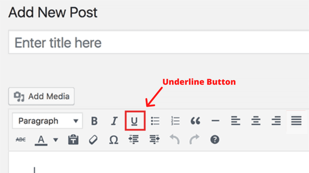 How to Underline in WordPress