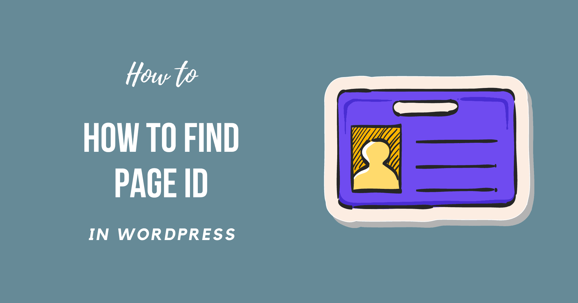 How to Find Page ID in WordPress